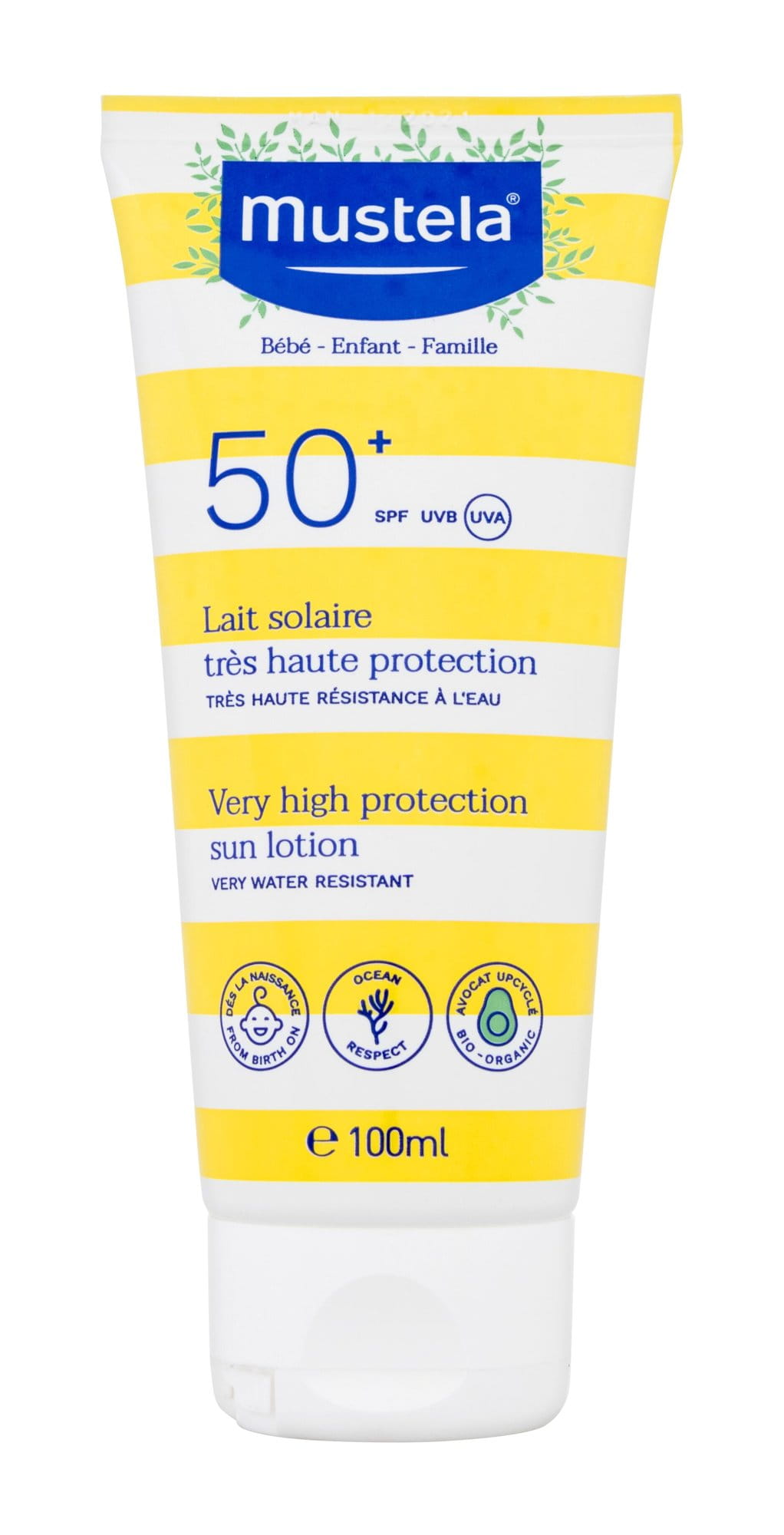 Mustela Bébé Family Very High Protection Sun Lotion SPF50+ U Preparat do opalania ciała 100ml-183293